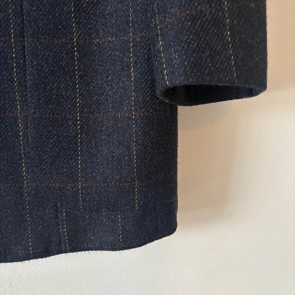 Paul Stuart Blazer Double Vented Sport Coat Quiet‎ Luxury SEE MEASUREMENTS~ FLAW
